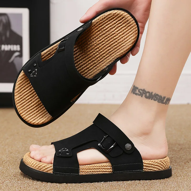 Outdoor Casual Men's Slippers Summer Wearable Two-Purpose Driver Driving Cool Slippers Soft Bottom Anti-Slip Sporty Summer Sa...
Outdoor Casual Men's Slippers Summer Wearable Two-Purpose Driver Driving Cool Slippers Soft Bottom Anti-Slip Sporty Summer Sa...