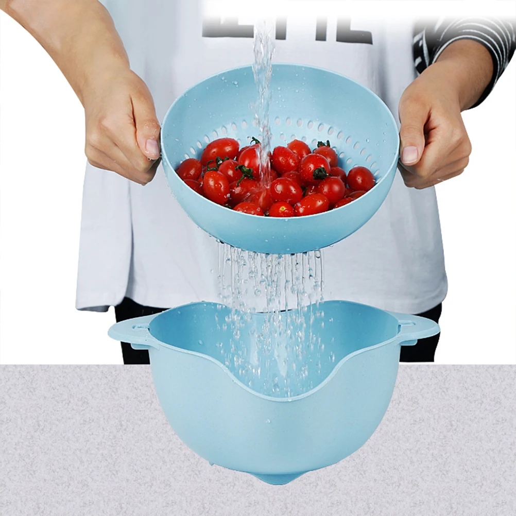 Plastic Fruit Drainage Basin for Food Vegetable Basket Kitchen Vegetable Storage Double Layer
Plastic Fruit Drainage Basin for Food Vegetable Basket Kitchen Vegetable Storage Double Layer