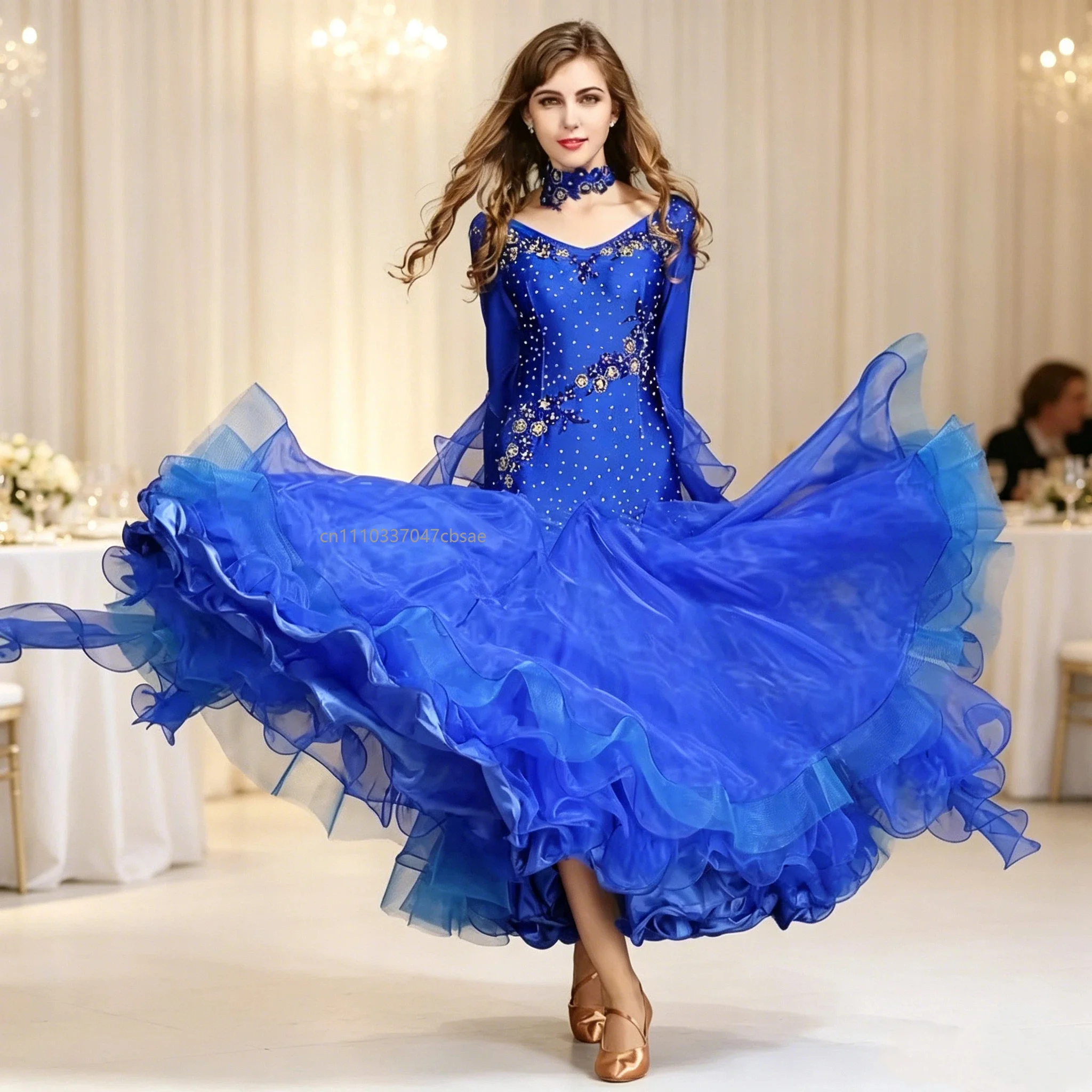 Multicolor Waltz Ballroom Dress Long Sleeves Classical Dancing Dresse Foxtrot Dance Standard Ball Sequins Dancer Wear Skirt
Multicolor Waltz Ballroom Dress Long Sleeves Classical Dancing Dresse Foxtrot Dance Standard Ball Sequins Dancer Wear Skirt