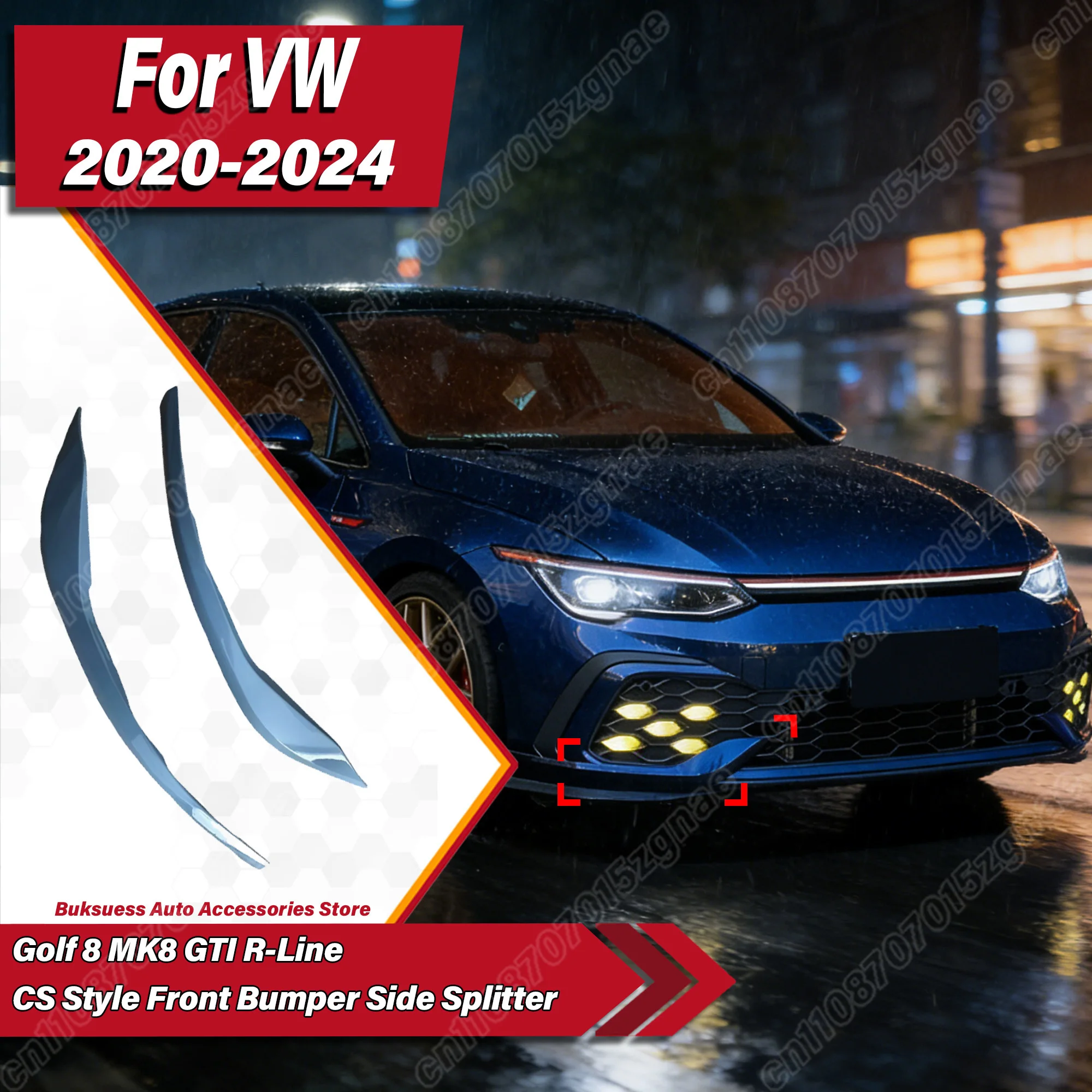 For VW Golf 8 MK8 GTI R-Line 2020 2021 2022 2023 2024 Automobile CS Style Front Bumper Side Splitter Body Modification Kit
For VW Golf 8 MK8 GTI R-Line 2020 2021 2022 2023 2024 Automobile CS Style Front Bumper Side Splitter Body Modification Kit