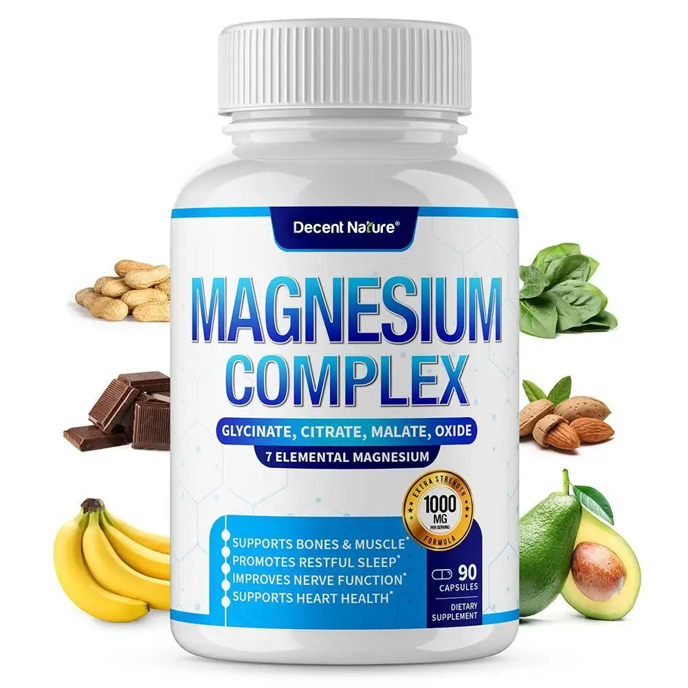Magnesium Glycinate Capsules Dietary Supplement Support Bone Immune System,Heart Health Mineral Supplement Help Sleep
Magnesium Glycinate Capsules Dietary Supplement Support Bone Immune System,Heart Health Mineral Supplement Help Sleep