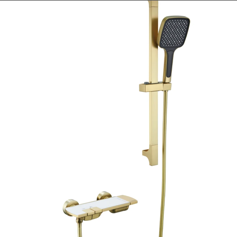 Household gun gray piano button bathtub faucet simple shower shower set hot and cold water all copper
Household gun gray piano button bathtub faucet simple shower shower set hot and cold water all copper