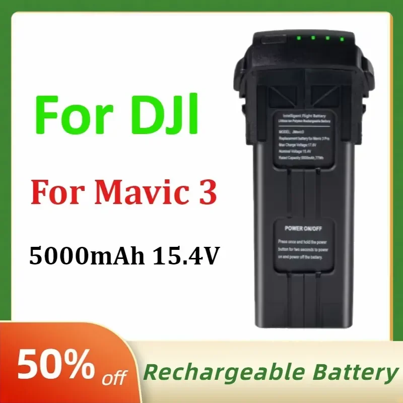 Drone Batterys for DJl Mavic 3 5000mAh 15.4V 45 Minute Battery Life or 38 Minute Hovering Intelligent Flight Battery
Drone Batterys for DJl Mavic 3 5000mAh 15.4V 45 Minute Battery Life or 38 Minute Hovering Intelligent Flight Battery