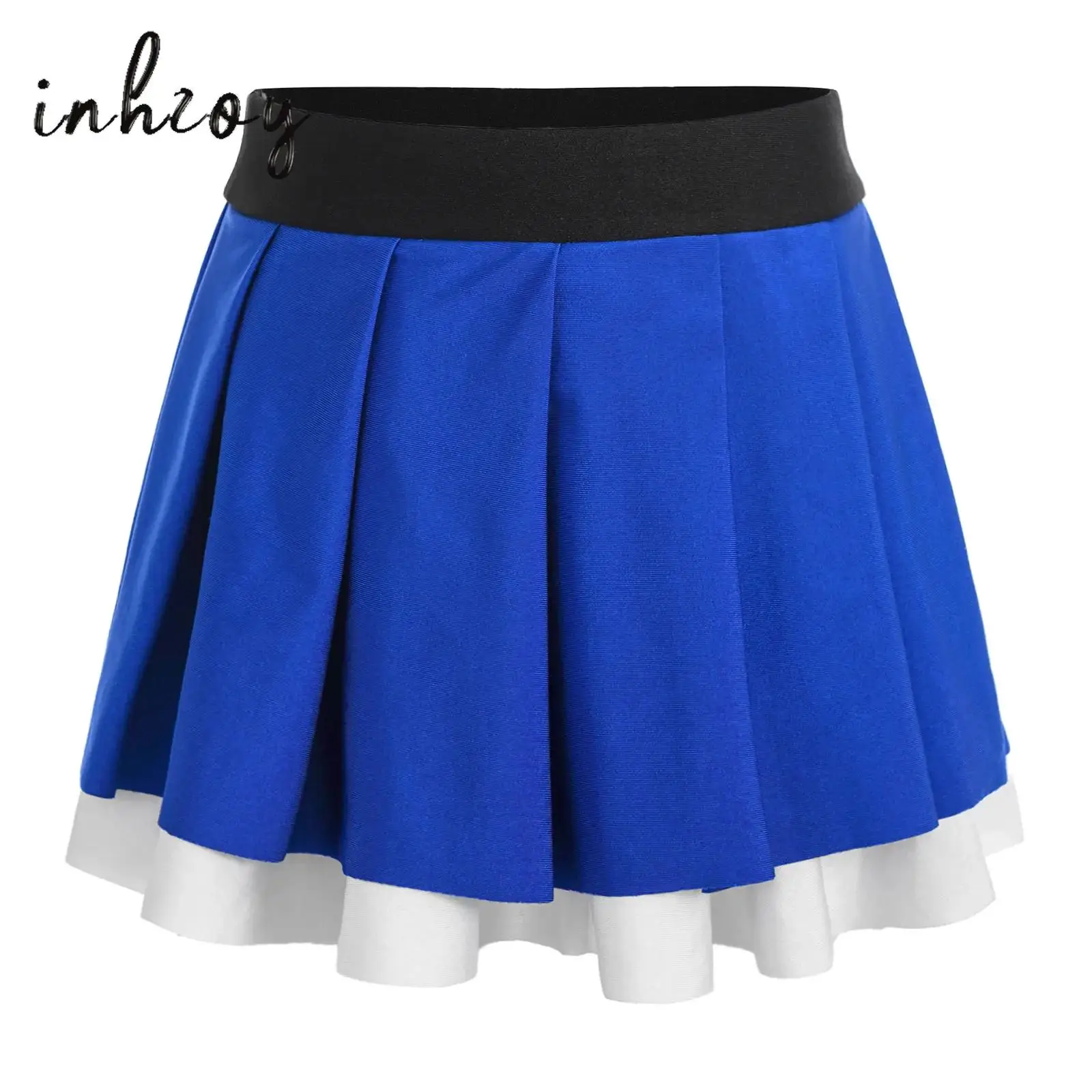 Kids Girls Cheerleading Dance Skirts Contrast Color Elastic Waistband Two Layers Pleated Skirt Tennis Student Performance Dress
Kids Girls Cheerleading Dance Skirts Contrast Color Elastic Waistband Two Layers Pleated Skirt Tennis Student Performance Dress