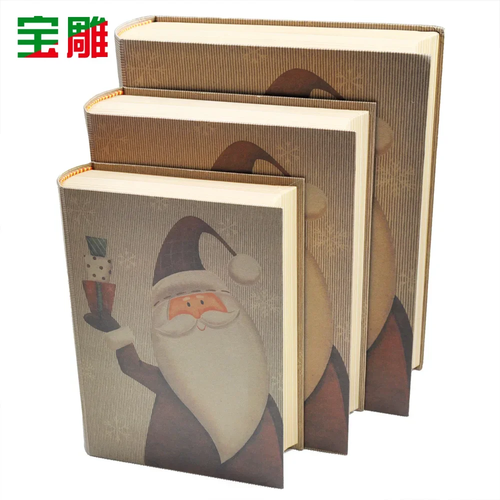 Santa Gift Box Book Box Book Model Fake Book Decoration Storage Box Set Gift Box Christmas Ornaments
Santa Gift Box Book Box Book Model Fake Book Decoration Storage Box Set Gift Box Christmas Ornaments