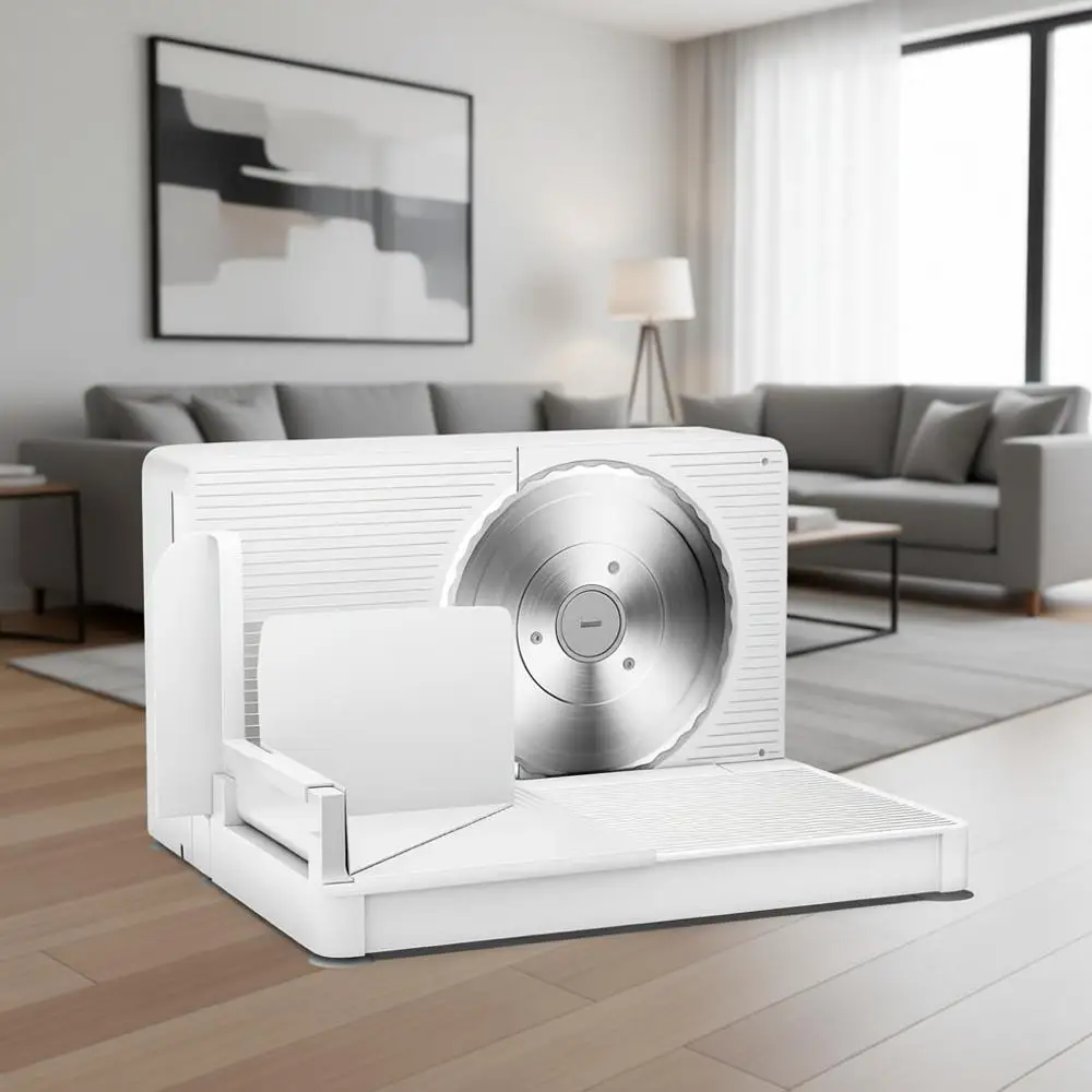 Electric Food Slicer with 6.7 Stainless Steel Blade, Child Lock Protection, Adjustable Thickness, Slices Meat, Bread, Cheese, Fr
Electric Food Slicer with 6.7 Stainless Steel Blade, Child Lock Protection, Adjustable Thickness, Slices Meat, Bread, Cheese, Fr