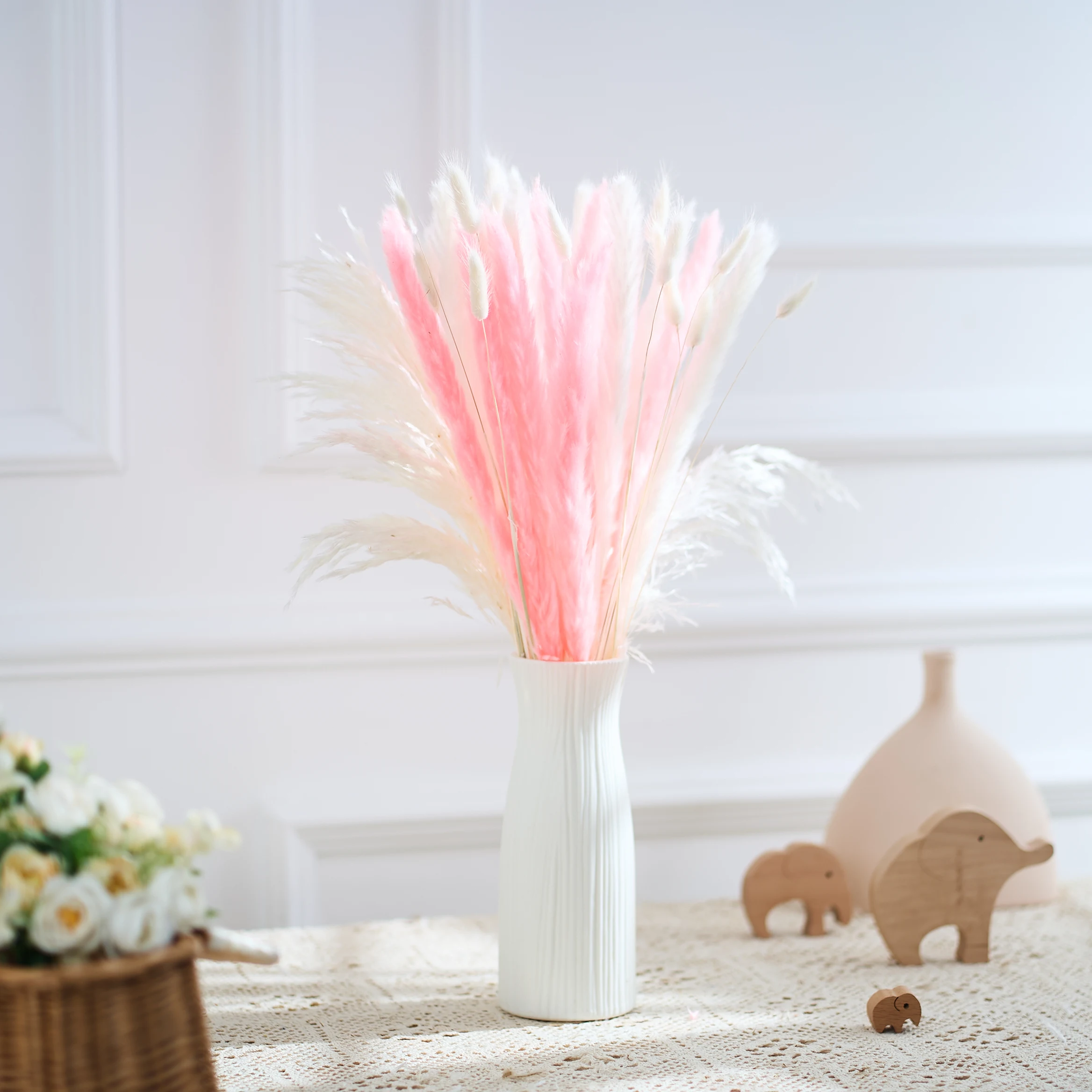 47PCS Natural Fluffy Pampas Grass Bouquet Reed Rabbit Tails Grass Mix and Match Home Christmas Party Decorlion Wedding Layout
47PCS Natural Fluffy Pampas Grass Bouquet Reed Rabbit Tails Grass Mix and Match Home Christmas Party Decorlion Wedding Layout