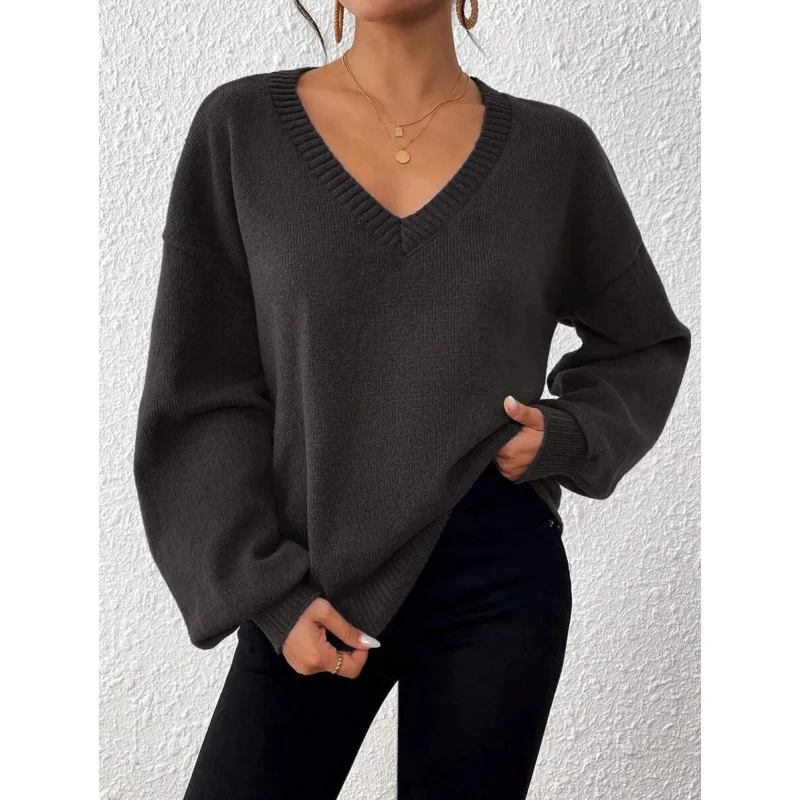V-Neck Knit Sweater H 80605 Ultra-Thin Women's Knitwear Cross-Border Style Other Material 100% Spring Season Fashion
V-Neck Knit Sweater H 80605 Ultra-Thin Women's Knitwear Cross-Border Style Other Material 100% Spring Season Fashion