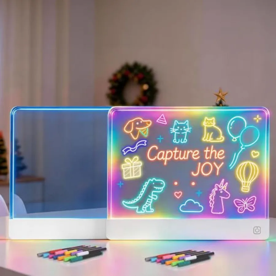Rechargeable LED Drawing Board for with 7 Colors Magnetic LED Note Lumi Board with 4 Magnets and Invisible Stand Light up Acryl
Rechargeable LED Drawing Board for with 7 Colors Magnetic LED Note Lumi Board with 4 Magnets and Invisible Stand Light up Acryl