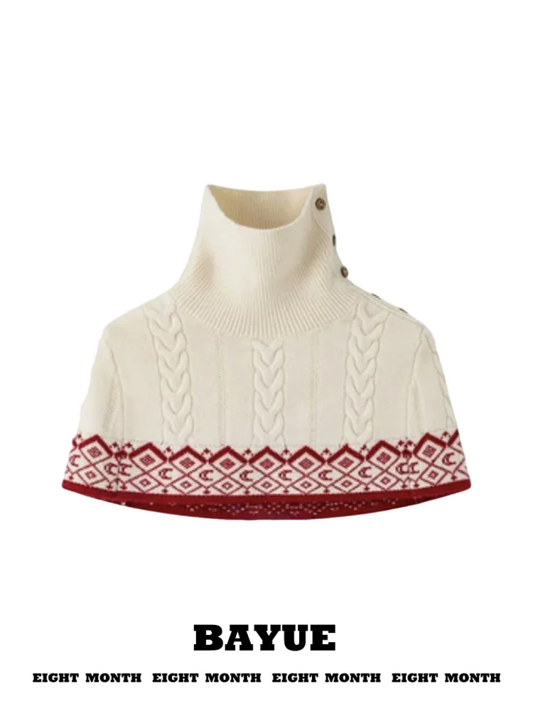Korean Style High Collar Knitted Shawl Women's Autumn Winter Outerwear Warm Cowl Neck Wrap Flower Patterned Long Rectangle Sw...
Korean Style High Collar Knitted Shawl Women's Autumn Winter Outerwear Warm Cowl Neck Wrap Flower Patterned Long Rectangle Sw...
