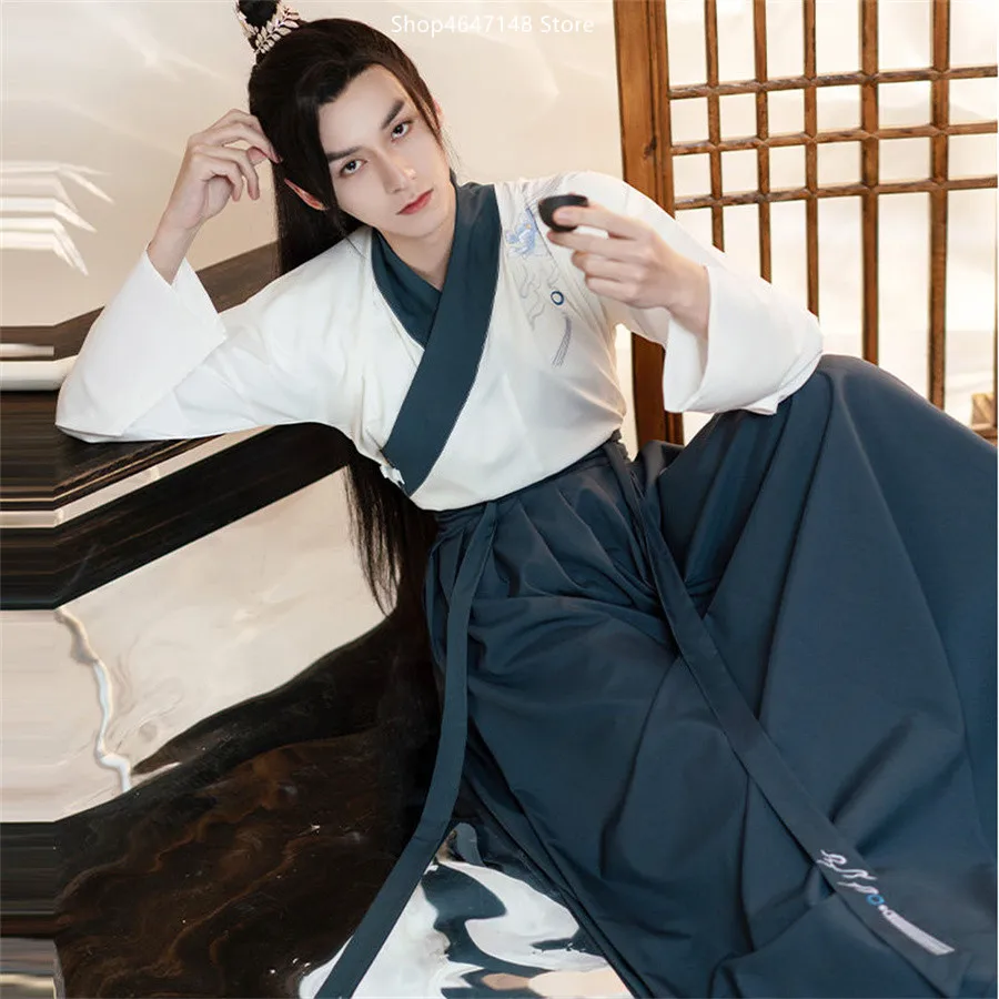 Large Size Traditional Hanfu Dress Man Han Dynasty Costume Couple Chinese Ancient Swordsman Clothing Male Kimono Tang Suit
Large Size Traditional Hanfu Dress Man Han Dynasty Costume Couple Chinese Ancient Swordsman Clothing Male Kimono Tang Suit