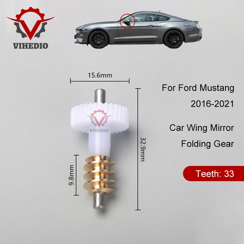 For Ford Mustang 2016-2021 Car Wing Mirror Folding Gear OEM Power 33 Teeth Electric Plastics Replacement High Quality Assembly
For Ford Mustang 2016-2021 Car Wing Mirror Folding Gear OEM Power 33 Teeth Electric Plastics Replacement High Quality Assembly
