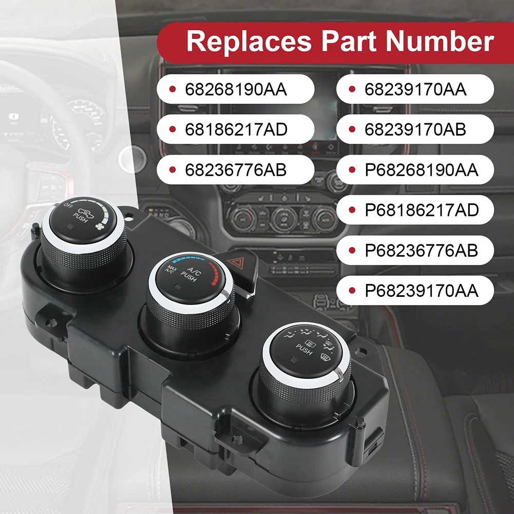 OEM Replacement Climate Control Panel for Dodge For RAM 1500 3500 2014 2024 Model 68268190AA 68186217AD 68236776AB
OEM Replacement Climate Control Panel for Dodge For RAM 1500 3500 2014 2024 Model 68268190AA 68186217AD 68236776AB