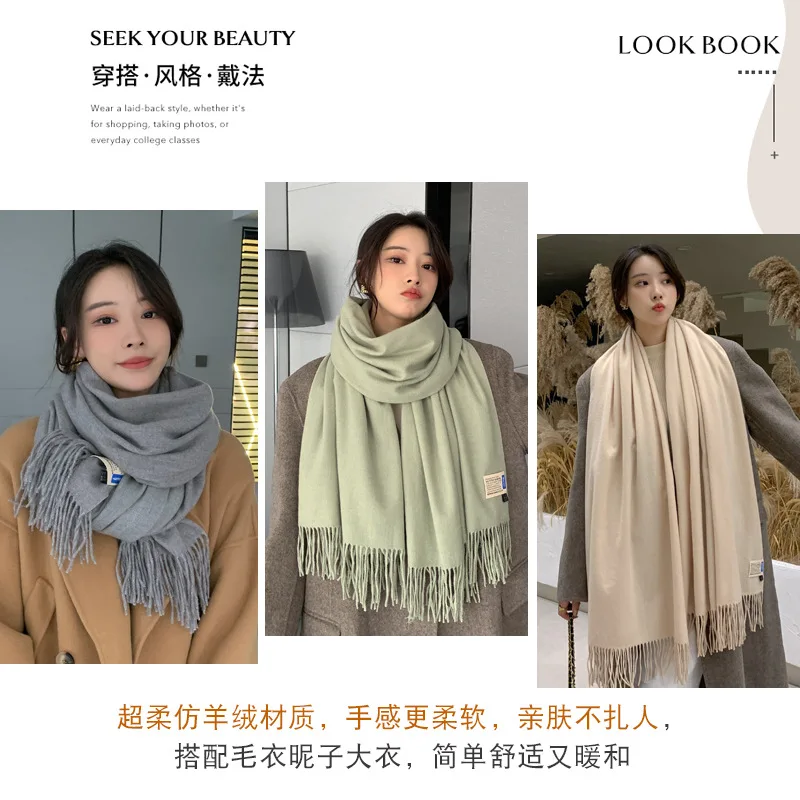 200*70cm Premium Faux Cashmere Scarf Women Winter Korean Thick Warm Unisex Wrap Shawl
200*70cm Premium Faux Cashmere Scarf Women Winter Korean Thick Warm Unisex Wrap Shawl