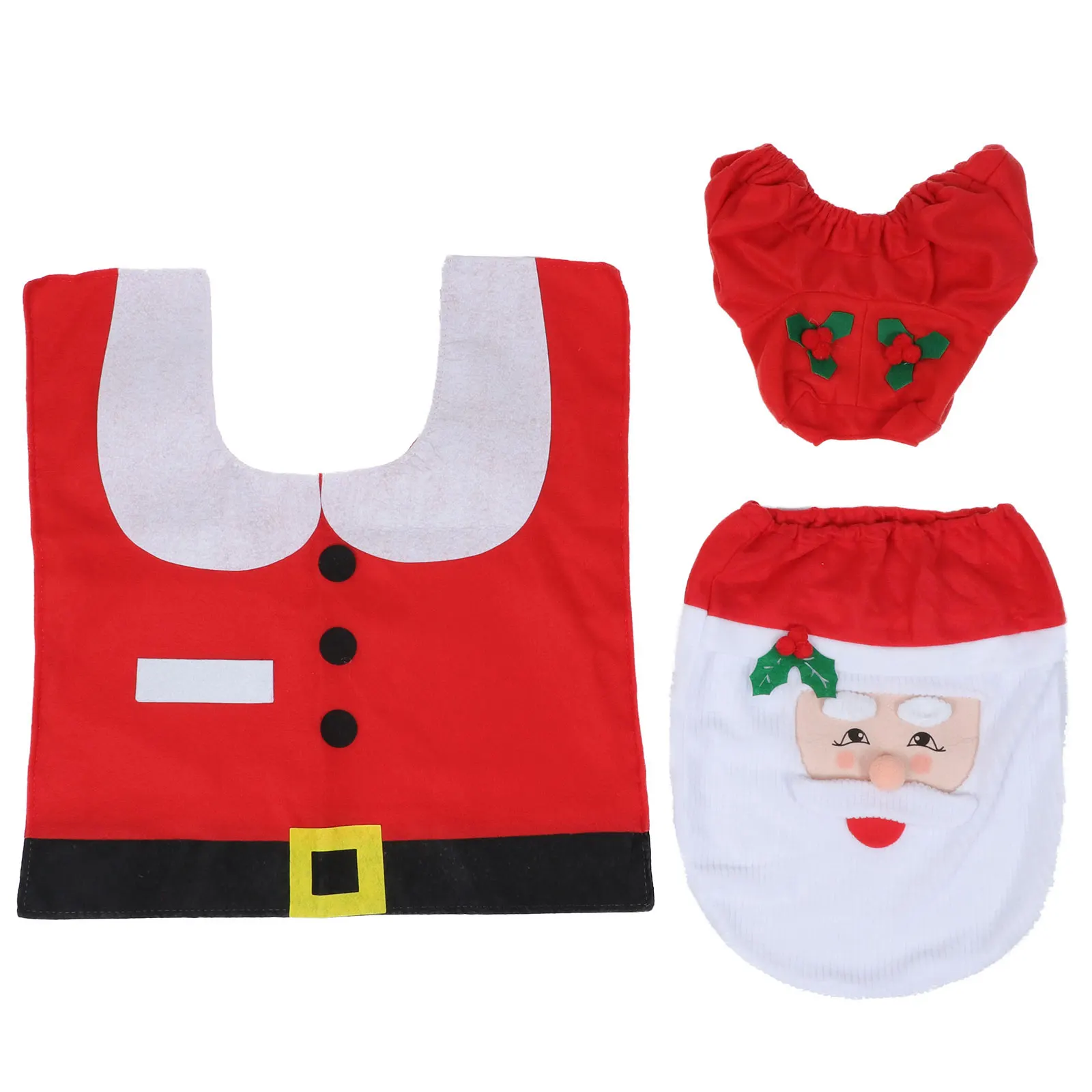 1Set Christmas Santa Toilet Cover Set Decorative Toilet Lid Water Tank Cover Floor Mat Festive Bathroom Mat Xmas Home Decor
1Set Christmas Santa Toilet Cover Set Decorative Toilet Lid Water Tank Cover Floor Mat Festive Bathroom Mat Xmas Home Decor
