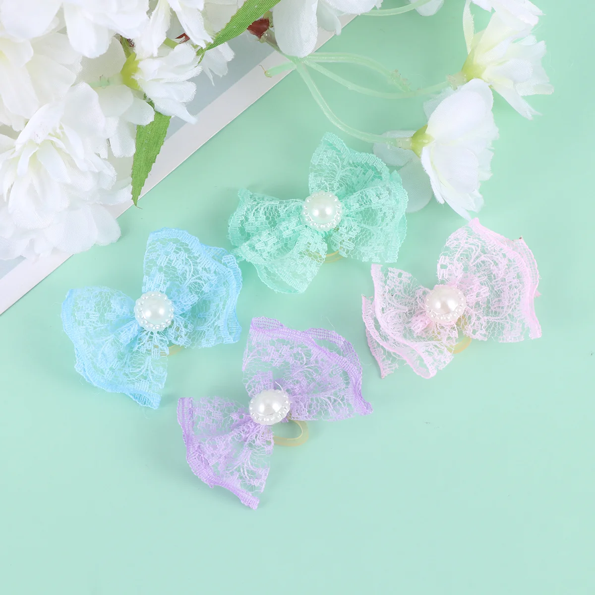 20pcs Adorable Rubber Hair Band Flower Hair Rope Lace Hair Tie Bowknot Headwear for Pet Cat Dog Puppy (Pink Blue Purple and Ligh
20pcs Adorable Rubber Hair Band Flower Hair Rope Lace Hair Tie Bowknot Headwear for Pet Cat Dog Puppy (Pink Blue Purple and Ligh