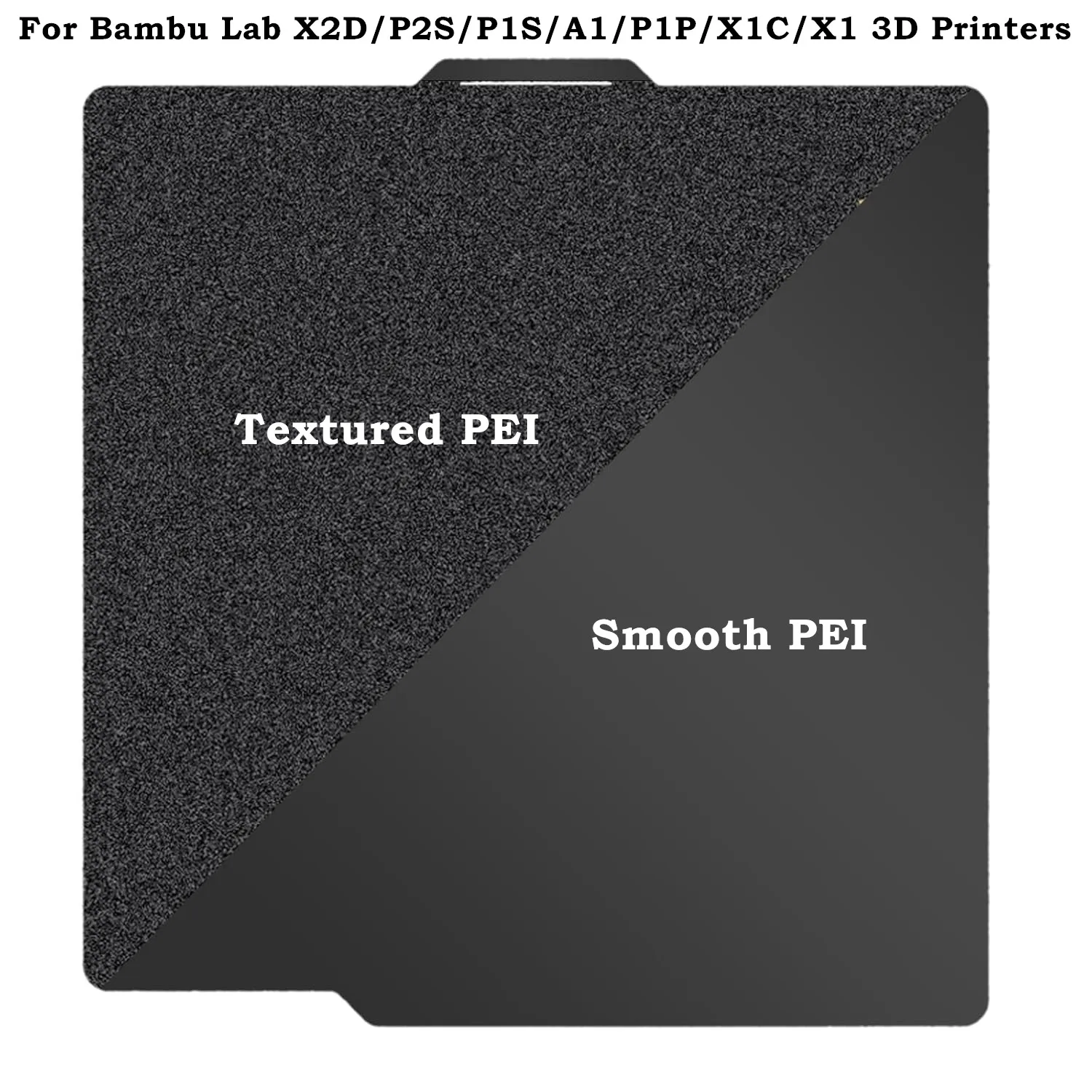 P2S Build Plate for Bambu Lab A1/X2D/P1S/P1P/X1C Dual-Sided Smooth Textured PEI Removable Flexible Spring Steel Plate 257x257mm
P2S Build Plate for Bambu Lab A1/X2D/P1S/P1P/X1C Dual-Sided Smooth Textured PEI Removable Flexible Spring Steel Plate 257x257mm