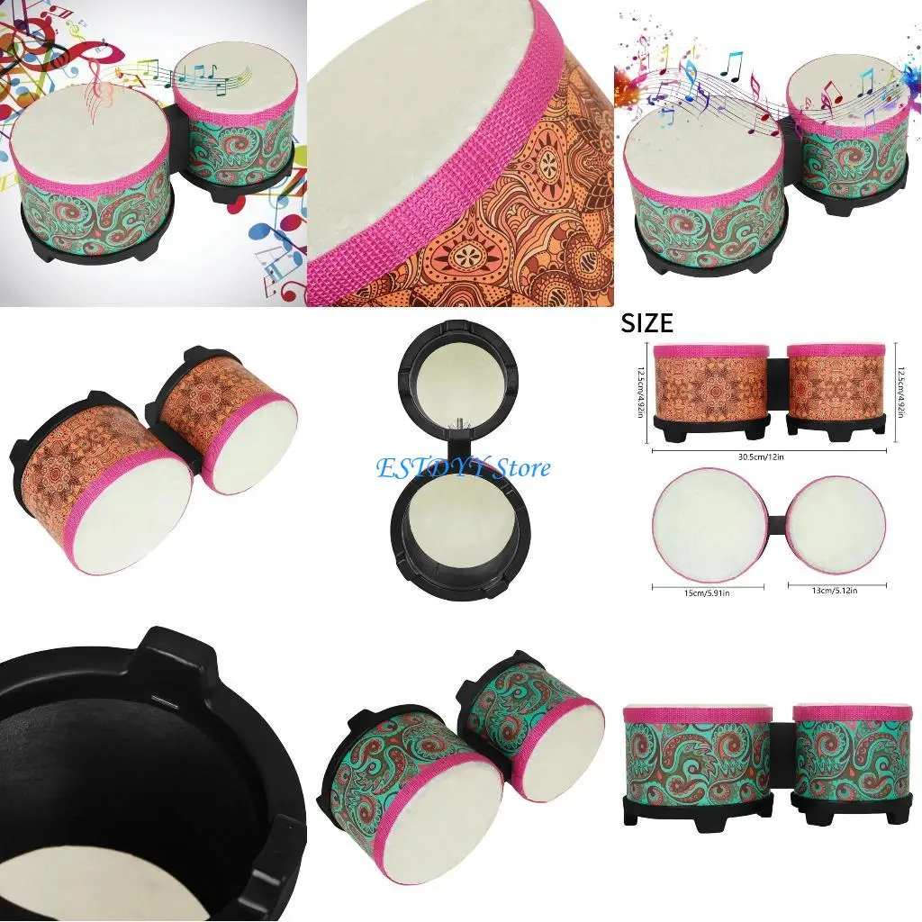 G6DE Bongos Drum Rhythm Toy Hand Drum Percussions Instrument Decorative Drum
G6DE Bongos Drum Rhythm Toy Hand Drum Percussions Instrument Decorative Drum