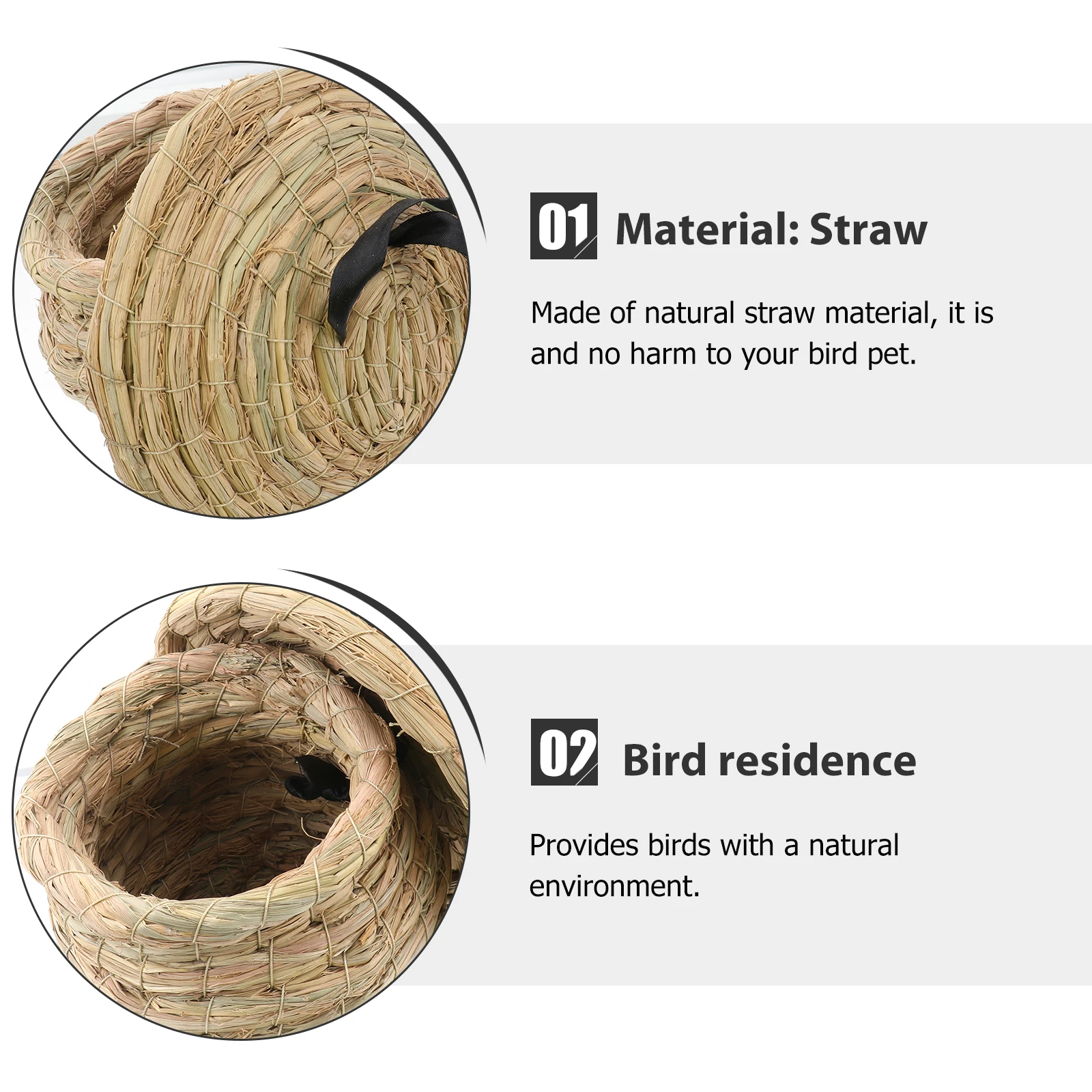 H woven Bird Nest Safe H woven Bird Nest for Parakeets Small Pets Natural Cave Long Tail H made Toy
H woven Bird Nest Safe H woven Bird Nest for Parakeets Small Pets Natural Cave Long Tail H made Toy