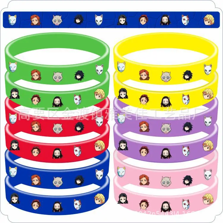Anime Demon Slayer Bracelet Wristband Tanjiro Nidouzi Inosuke Zenizu Soft Silicone Bracelets Set Boys Girls Sports Jewelry Gifts
Anime Demon Slayer Bracelet Wristband Tanjiro Nidouzi Inosuke Zenizu Soft Silicone Bracelets Set Boys Girls Sports Jewelry Gifts