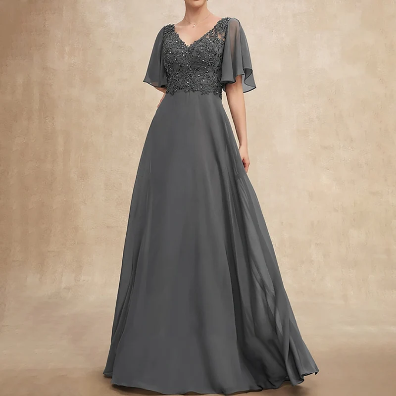 Long Sequins Mother of the Bride Dresses V-Neck Floor-Length A-Line Wedding Guest Party for Women 2023 Elegant Evening Gala New
Long Sequins Mother of the Bride Dresses V-Neck Floor-Length A-Line Wedding Guest Party for Women 2023 Elegant Evening Gala New