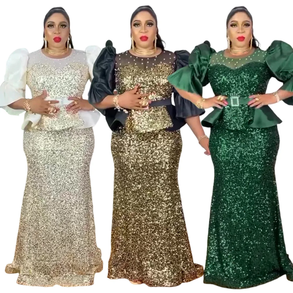 Sequin Dashiki African Dresses for Women Autumn African Short Sleeve Polyester Party Evening Wedding Long Maxi Christmas Dress
Sequin Dashiki African Dresses for Women Autumn African Short Sleeve Polyester Party Evening Wedding Long Maxi Christmas Dress