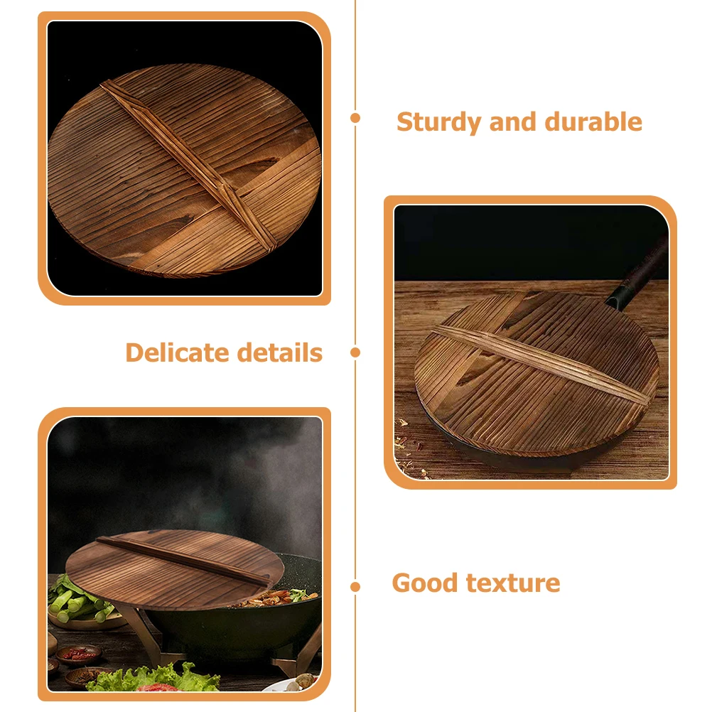 Lid Pot Lids Wok Kitchen Cookware Wooden Cover for Chinese Pan Pans Woodern Household
Lid Pot Lids Wok Kitchen Cookware Wooden Cover for Chinese Pan Pans Woodern Household