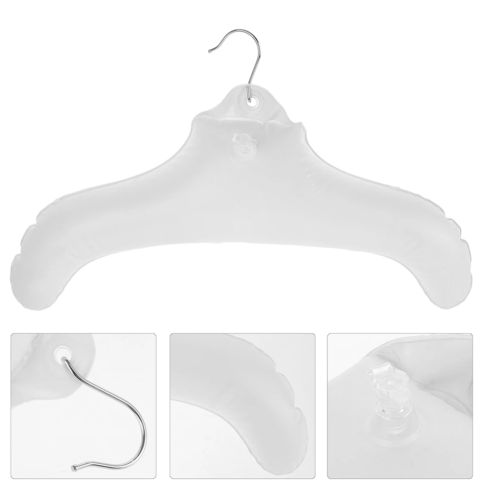 4Pcs Inflatable Travel Hangers Foldable Portable Clothes Rack Metal Hook Non-Slip Space Saving Coat Storage for Home Car Camping
4Pcs Inflatable Travel Hangers Foldable Portable Clothes Rack Metal Hook Non-Slip Space Saving Coat Storage for Home Car Camping