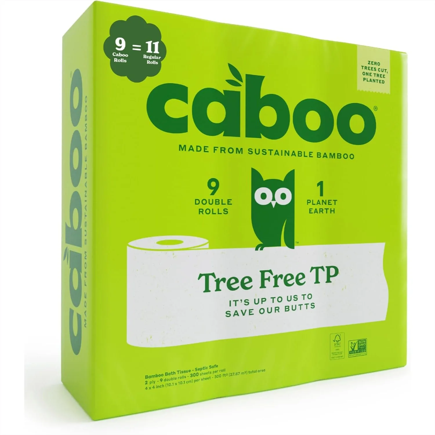 Tree Free Toilet Paper 2 Ply 300 Sheets Per Roll 9 Double Rolls Septic Safe Quick Dissolving Bath Tissue
Tree Free Toilet Paper 2 Ply 300 Sheets Per Roll 9 Double Rolls Septic Safe Quick Dissolving Bath Tissue
