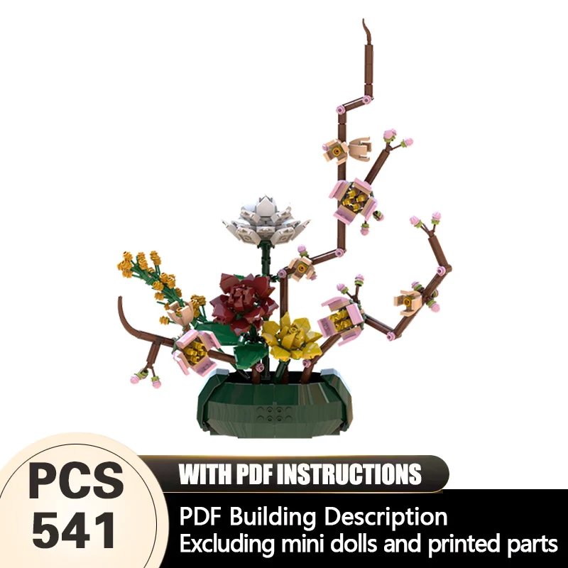 Creators Plant Series Model MOC Building Bricks Gardenias And Peach Blossoms Modular Technology Gifts Assemble Children Toy Suit
Creators Plant Series Model MOC Building Bricks Gardenias And Peach Blossoms Modular Technology Gifts Assemble Children Toy Suit