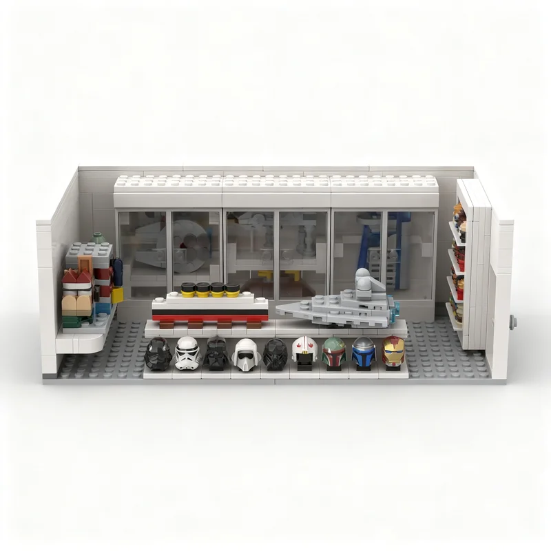 630pcs MOC Brick Business Life Display Room City Model Building Blocks Construction Toy Christmas Gifts DIY Creative Idea Kids
630pcs MOC Brick Business Life Display Room City Model Building Blocks Construction Toy Christmas Gifts DIY Creative Idea Kids