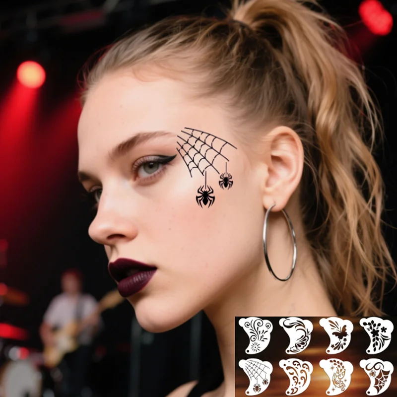 Halloween Facial Makeup Hollow Template DIY Reusable Eyebrow Eye Face Painted Stencil Festival Party Ball Tattoo Mould Tools
Halloween Facial Makeup Hollow Template DIY Reusable Eyebrow Eye Face Painted Stencil Festival Party Ball Tattoo Mould Tools