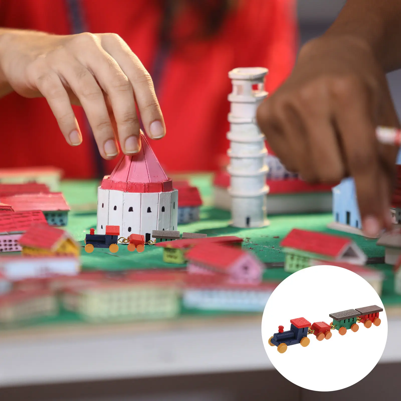 Exquisite Handcrafted Wooden Mini Train Decor for Dollhouse Interior Design Creative Desktop Ornament Kids Playtime
Exquisite Handcrafted Wooden Mini Train Decor for Dollhouse Interior Design Creative Desktop Ornament Kids Playtime
