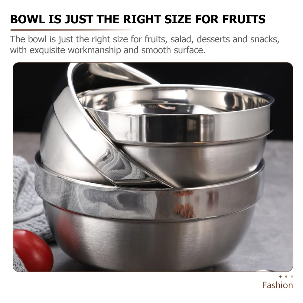 Stainless Steel Household Food Serving Multi-Function Kitchen Noodle Salad Mixing Bowl Reusable Elegant Daily Use Ramen
Stainless Steel Household Food Serving Multi-Function Kitchen Noodle Salad Mixing Bowl Reusable Elegant Daily Use Ramen