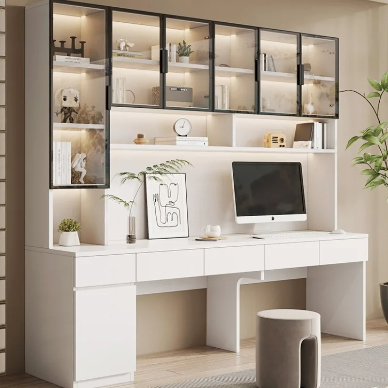 Double computer desk bookshelf bookcase integrated combination home e****my desk light luxury simple children's study table
Double computer desk bookshelf bookcase integrated combination home e****my desk light luxury simple children's study table