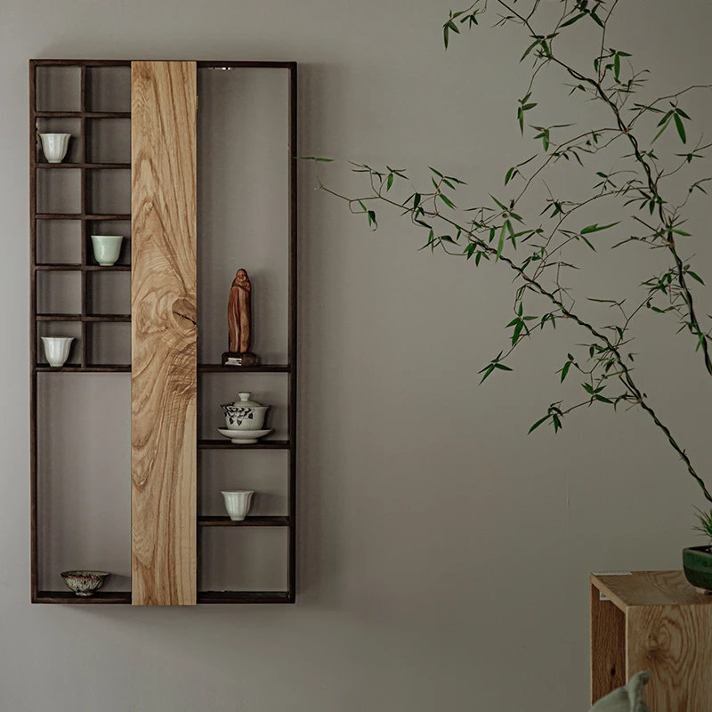 Teacup holder Solid wood Chinese-style Xiaoduobao Pavilion wall-mounted tea display cabinet storage
Teacup holder Solid wood Chinese-style Xiaoduobao Pavilion wall-mounted tea display cabinet storage
