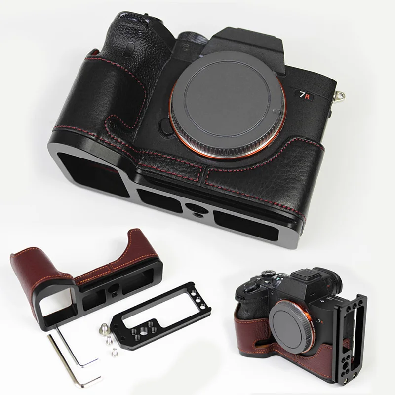 Genuine Real Leather Camera Half Case Grip L Bracket for SONY A7R Mark IV/A7R4/A9 Mark II/A92
Genuine Real Leather Camera Half Case Grip L Bracket for SONY A7R Mark IV/A7R4/A9 Mark II/A92