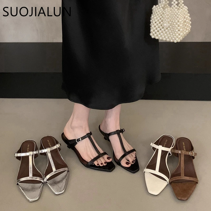 SUOJIALUN 2025 New Brand Women Slipper Fashion Narrow Band Ladies Casual Slides Square Low Heel Outdoor Dress Sandal Shoes
SUOJIALUN 2025 New Brand Women Slipper Fashion Narrow Band Ladies Casual Slides Square Low Heel Outdoor Dress Sandal Shoes