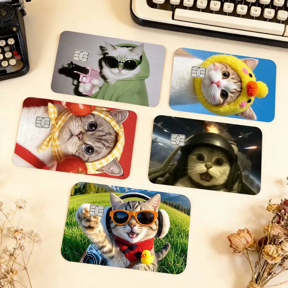 Cute Cat Waterproof Film Skin Cover Credit Card Stickers Debit Front Bank Bus Pass
Cute Cat Waterproof Film Skin Cover Credit Card Stickers Debit Front Bank Bus Pass