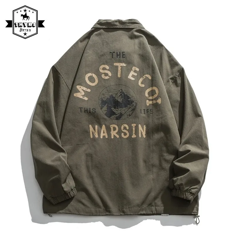 Japanese Retro Zipper Bomber Jacket Men Harajuku Pilot Vintage Streetwear Letter Print Baseball Jackets Mens Jacket Coat Spring
Japanese Retro Zipper Bomber Jacket Men Harajuku Pilot Vintage Streetwear Letter Print Baseball Jackets Mens Jacket Coat Spring