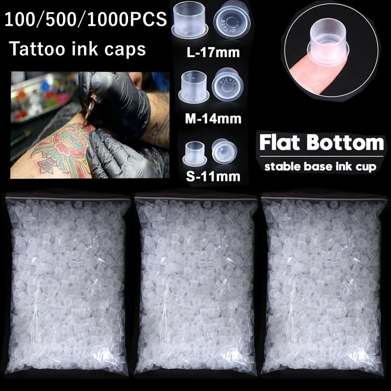 Plastic Tattoo Ink Cups Caps 17mm 14mm 11mm Clear self standing Ink Caps Tattoo Pigment Cups Supply for ink
Plastic Tattoo Ink Cups Caps 17mm 14mm 11mm Clear self standing Ink Caps Tattoo Pigment Cups Supply for ink