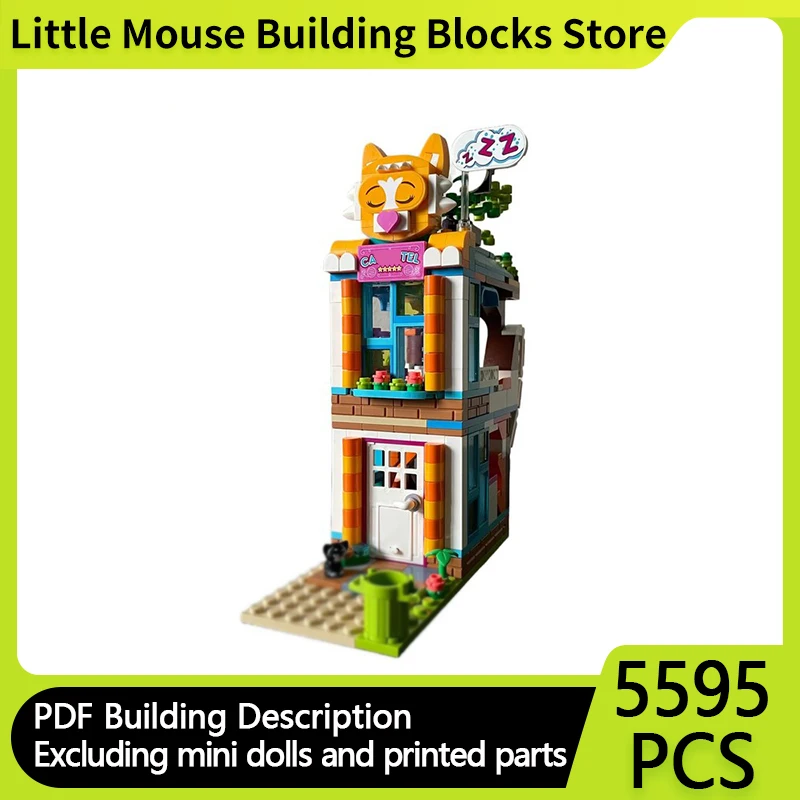 City Street View Model MOC Building Bricks Cat Hotel 2 Storey Modular Technology Gifts Holiday Assemble Children Toys Suit
City Street View Model MOC Building Bricks Cat Hotel 2 Storey Modular Technology Gifts Holiday Assemble Children Toys Suit