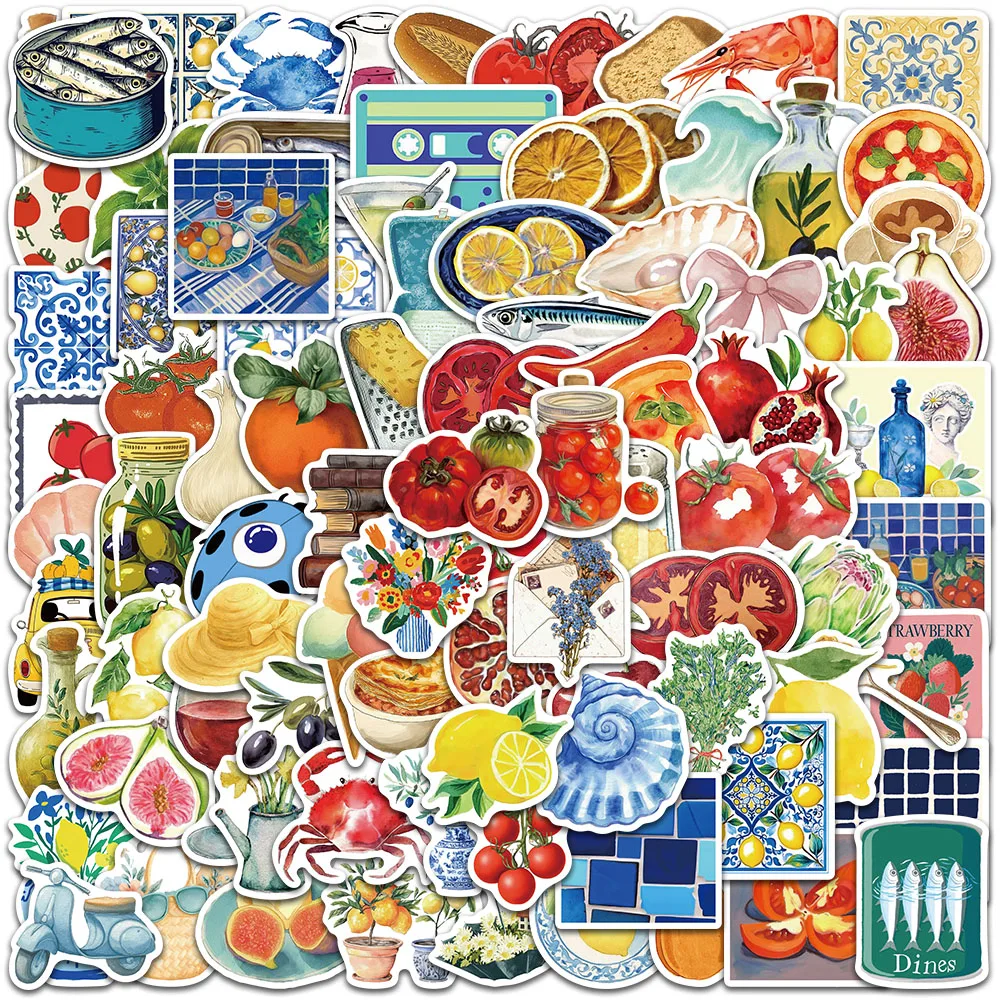 100pcs Cute Cartoon Fresh Colorful Fruit Vegetable Mediterranean Stickers For Luggage Notebook Laptop Waterproof Phone Decals
100pcs Cute Cartoon Fresh Colorful Fruit Vegetable Mediterranean Stickers For Luggage Notebook Laptop Waterproof Phone Decals