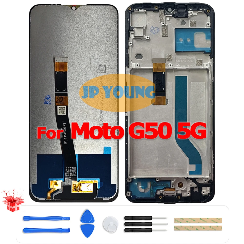 Original 6.5" LCD Touch Screen Digitizer Assembly for Motorola Moto G50 5G XT2149-1 - Replacement
Original 6.5" LCD Touch Screen Digitizer Assembly for Motorola Moto G50 5G XT2149-1 - Replacement