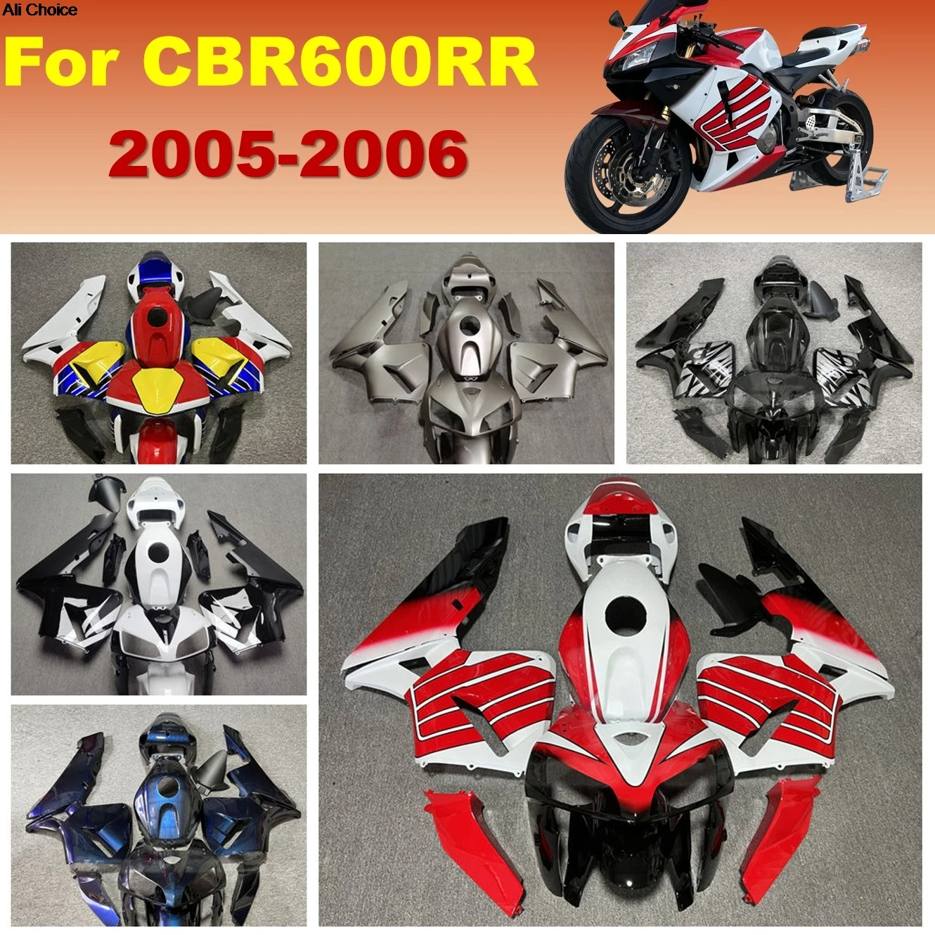 CBR600RR Fairings Kit For HONDA 2005 2006 CBR 600 RR CBR 600RR ABS Motorcycle Complete Fairing Bodywork set
CBR600RR Fairings Kit For HONDA 2005 2006 CBR 600 RR CBR 600RR ABS Motorcycle Complete Fairing Bodywork set