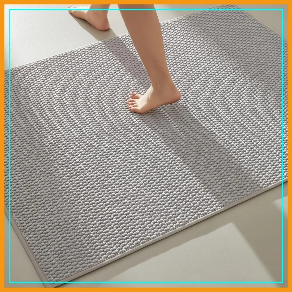 Large Bathroom Rugs Non Slip Washable Super Absorbent Thin Quick Dry Low Pile Bath Mats Light Grey 36x48
Large Bathroom Rugs Non Slip Washable Super Absorbent Thin Quick Dry Low Pile Bath Mats Light Grey 36x48