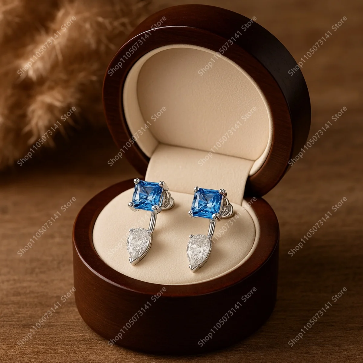 Fashionable and Luxurious Blue Diamond Water Drop Earrings for Workplace Daily Trendy Versatile Jewelry - Birthday Gift
Fashionable and Luxurious Blue Diamond Water Drop Earrings for Workplace Daily Trendy Versatile Jewelry - Birthday Gift