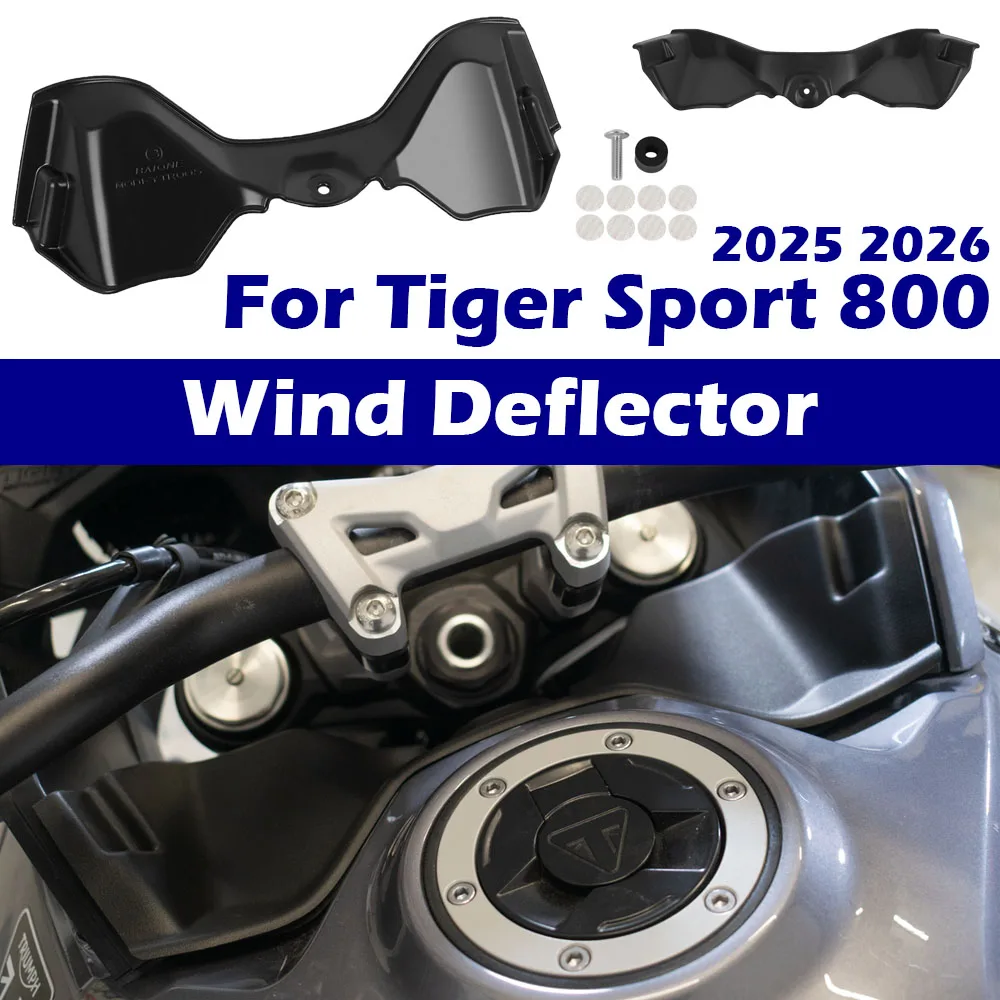 Upper Wind Deflector For Tiger Sport 800 2025 2026 Motorcycle Windscreen Front Spoiler Extension Aerodynamic Wind Deflector