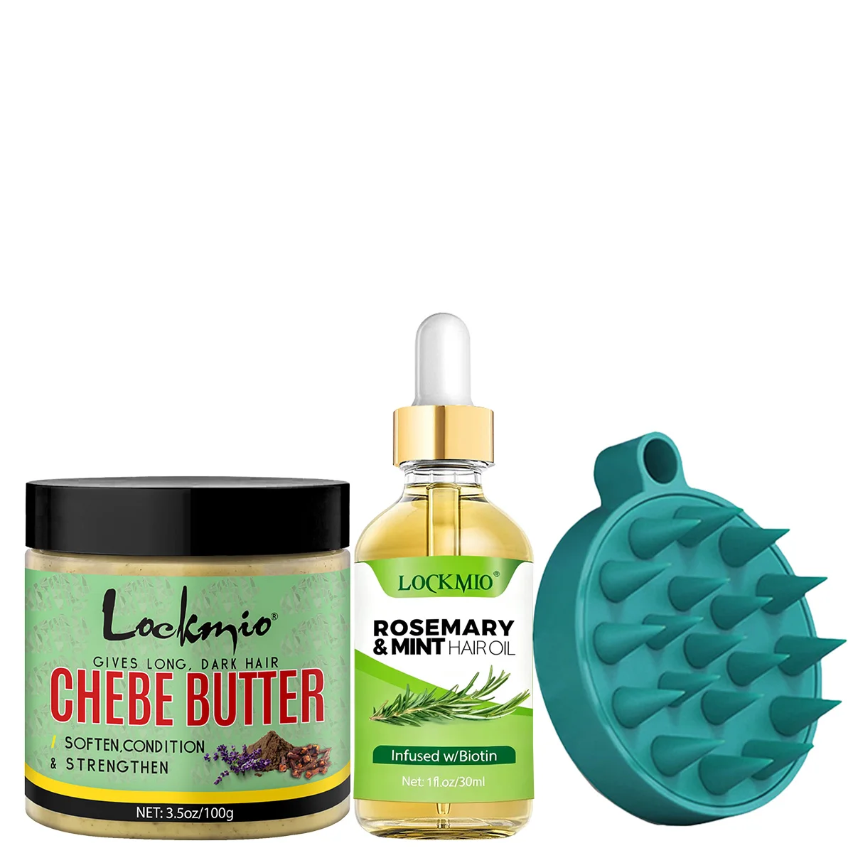 Natural Chebe Butter Anti-frizz Smoothing Hair Mask and Rosemary & Mint Oil for Moisturizing and Nourishing Hair & Massage Brush
Natural Chebe Butter Anti-frizz Smoothing Hair Mask and Rosemary & Mint Oil for Moisturizing and Nourishing Hair & Massage Brush