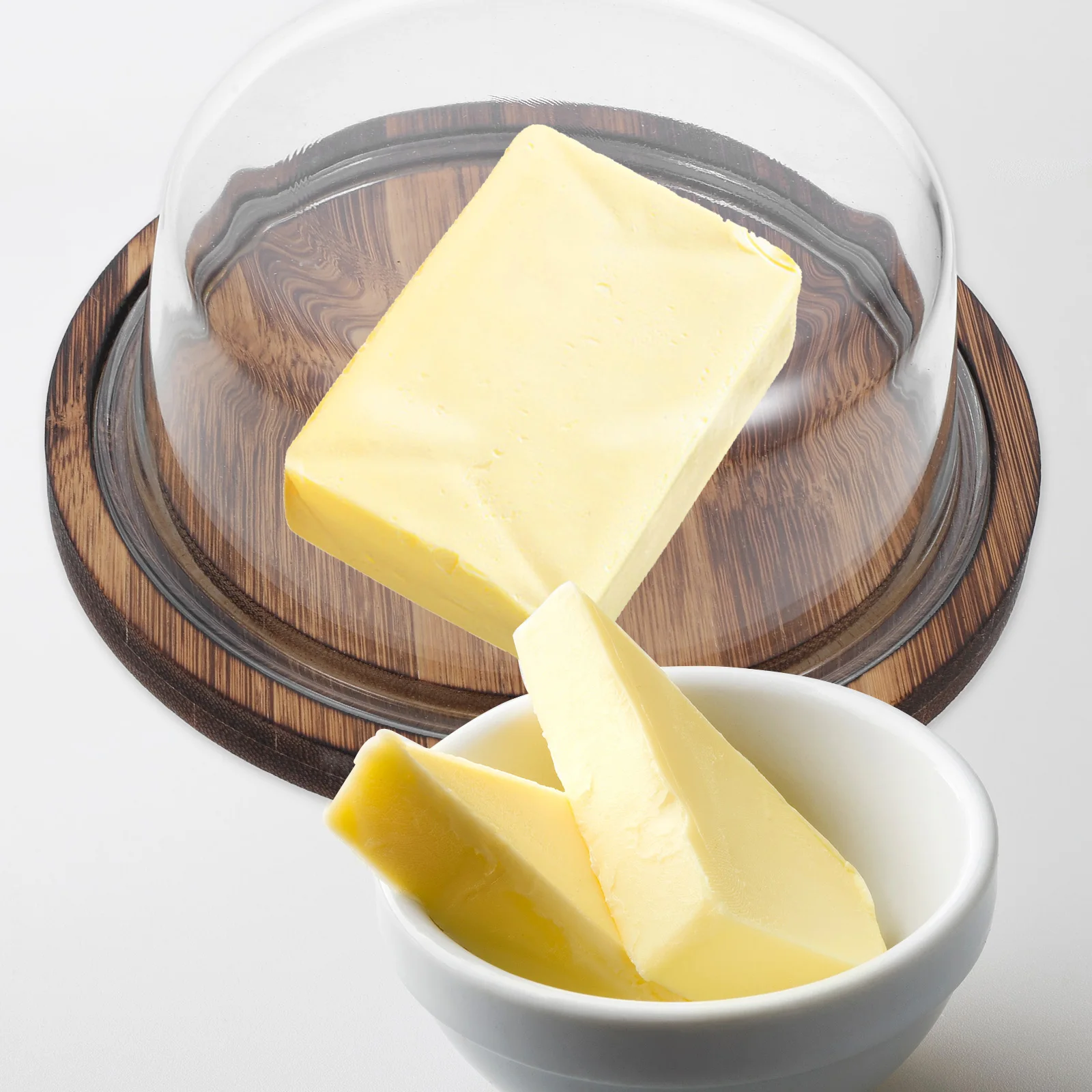 Butter Storage Box Clear Glass Lid Container for Refrigerator Tray Cheese Desserts Snacks Kitchen Preservation
Butter Storage Box Clear Glass Lid Container for Refrigerator Tray Cheese Desserts Snacks Kitchen Preservation